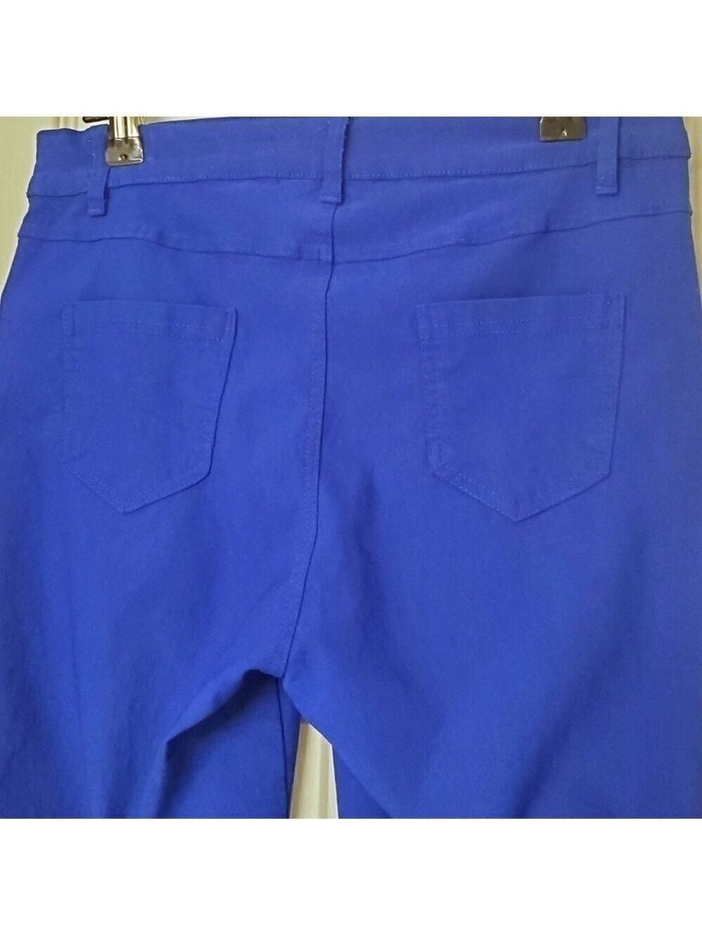 Relaxed Fit Casual Capri Pants High Rise Straight Leg Stretch Cropped Ankle EUC - Picture 4 of 8